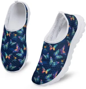 Womens Walking Shoes Slip-on Leisure Shoe Lightweight Breathable Casual Soft Sole Ladies Mesh Dog Walking Shoes