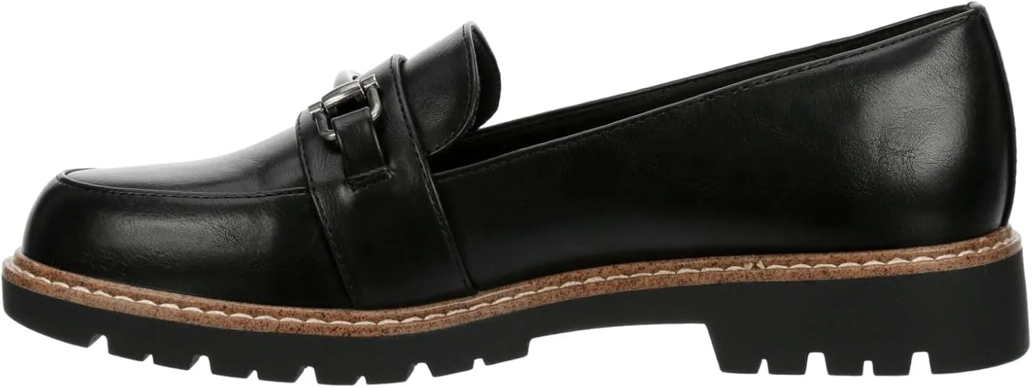 XAPPEAL Nellie - Women's Chunky Lug Sole Two-Tone Penny Loafers