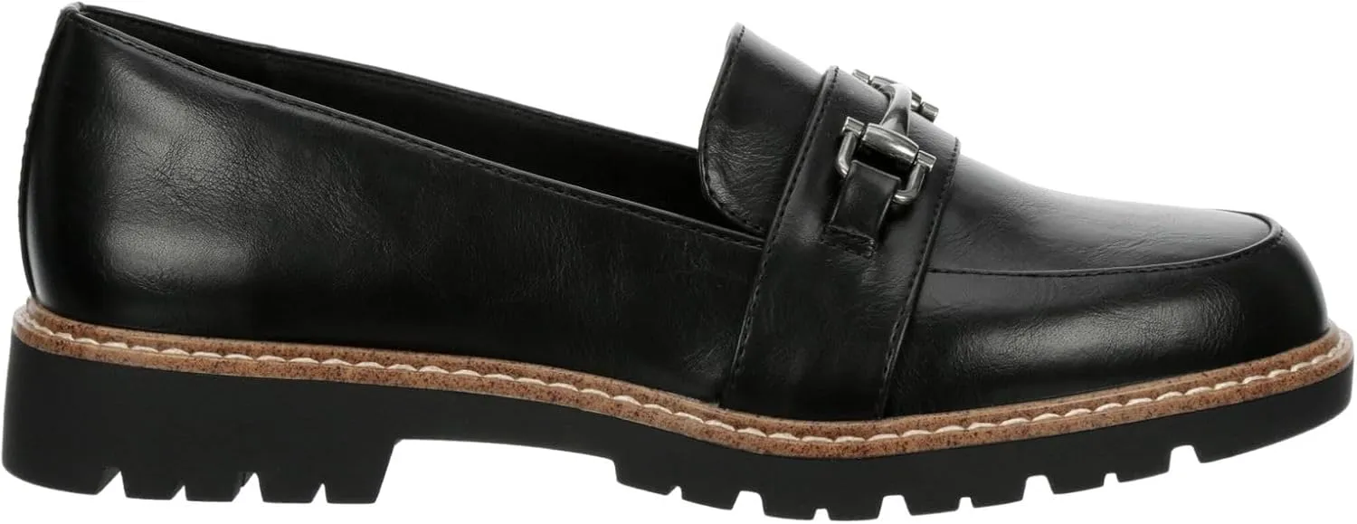 XAPPEAL Nellie - Women's Chunky Lug Sole Two-Tone Penny Loafers