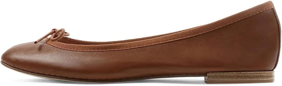 XYD Women Comfort Ballet Flats Round Toe Slip On Casual Daily Walking Shoes with Bows