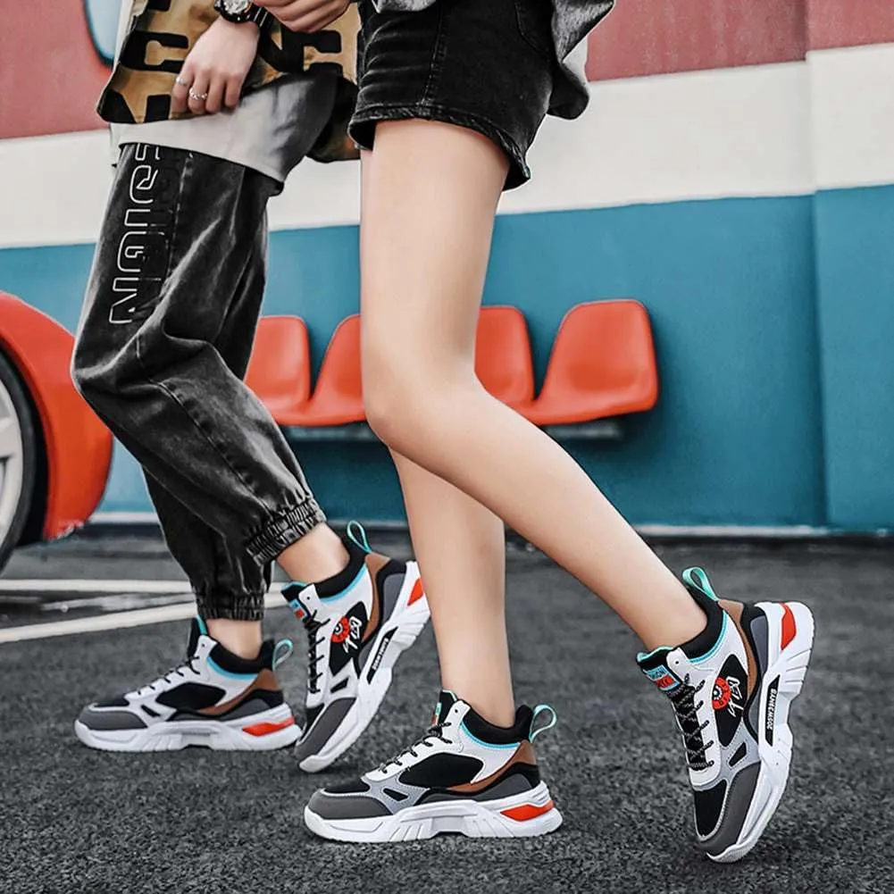 YAXE Unisex’s Lace-up Fashion Chunky Dad Sneakers