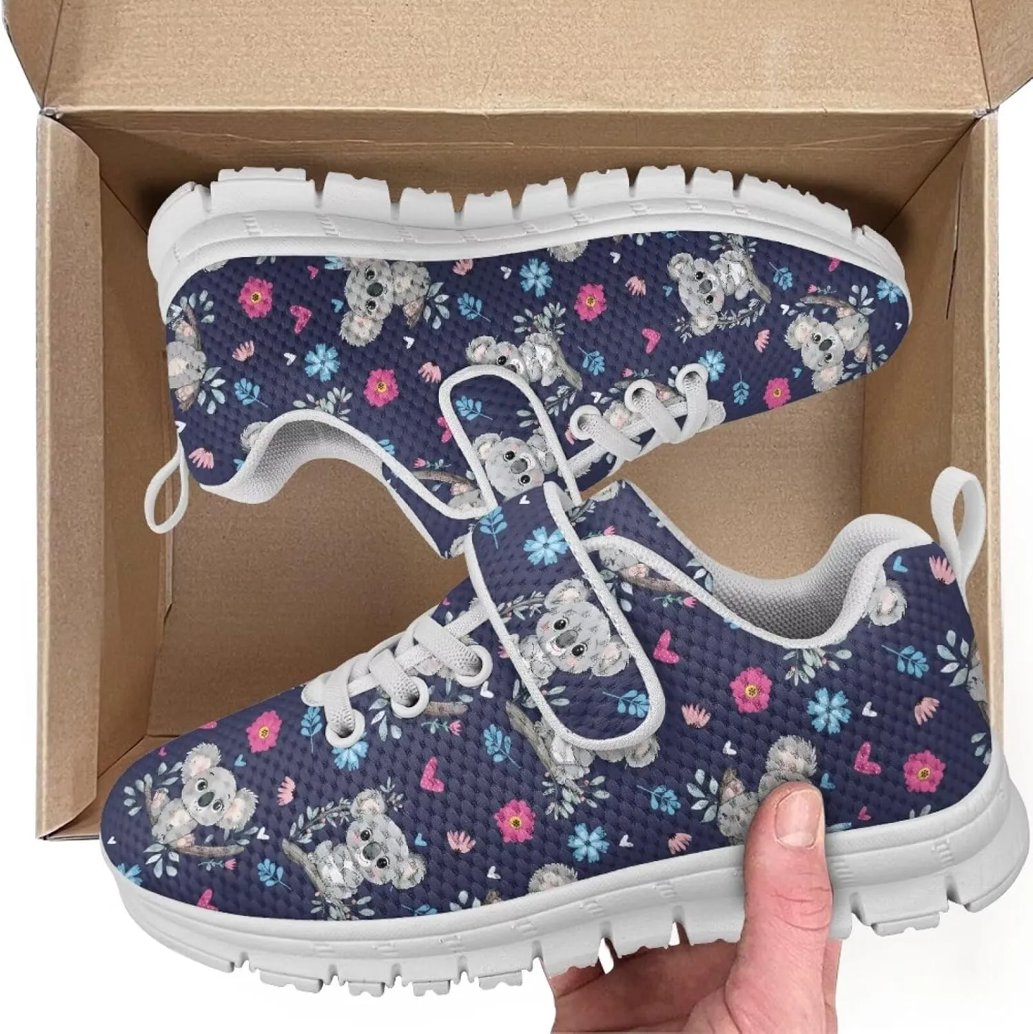 YEXIATODO Boys' Girls' Shoes Lightweight Slip On Casual Running Shoes Breathable Athletic Shoes Sneakers Size 13-2.5 Kids