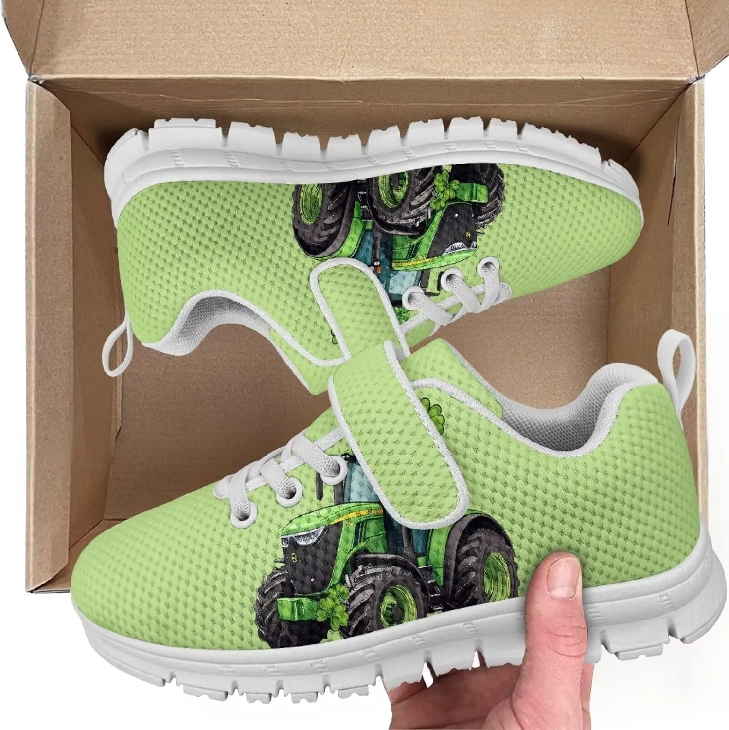 YEXIATODO Boys' Girls' Shoes Lightweight Slip On Casual Running Shoes Breathable Athletic Shoes Sneakers Size 13-2.5 Kids
