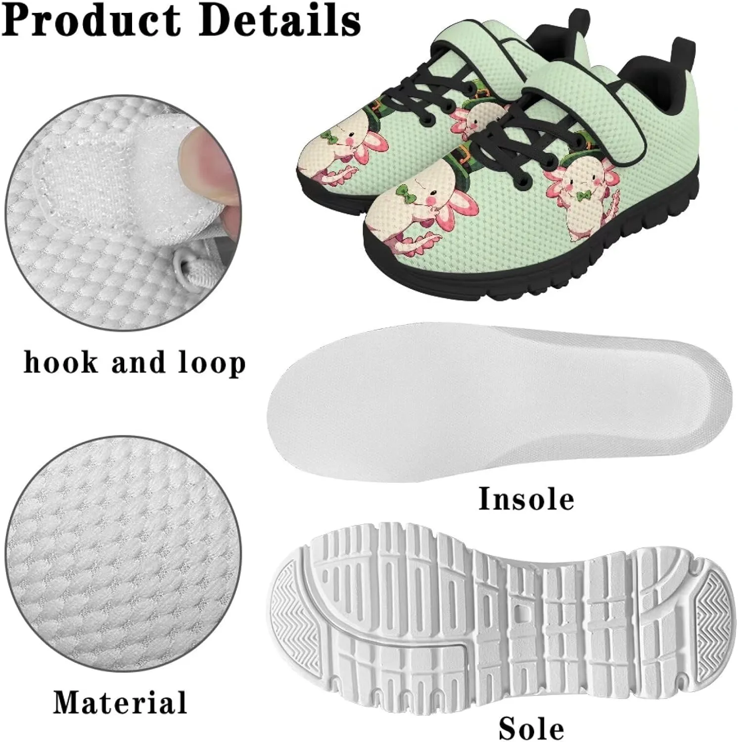 YEXIATODO Girl Boys Slip-On Sneakers Toddler/Little Kid/Big Kid Lightweight Fashion Breathable Tennis Walking Shoes 11-2.5