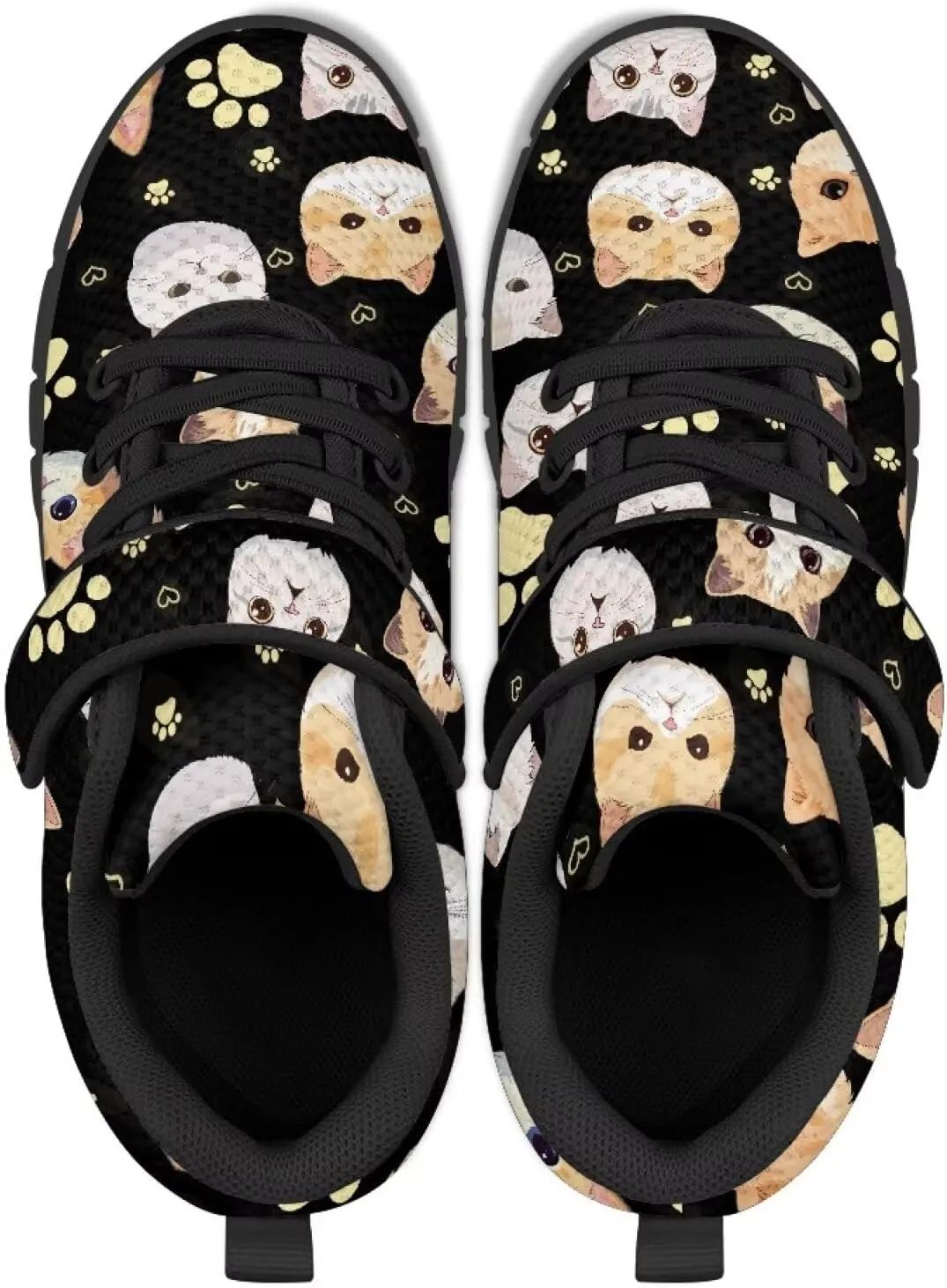 YEXIATODO Kids Slip On Sneakers Cool Print Youth Boys Girls Tennis Shoes Toddler Walking Shoes Size 1-13