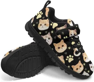 YEXIATODO Kids Slip On Sneakers Cool Print Youth Boys Girls Tennis Shoes Toddler Walking Shoes Size 1-13