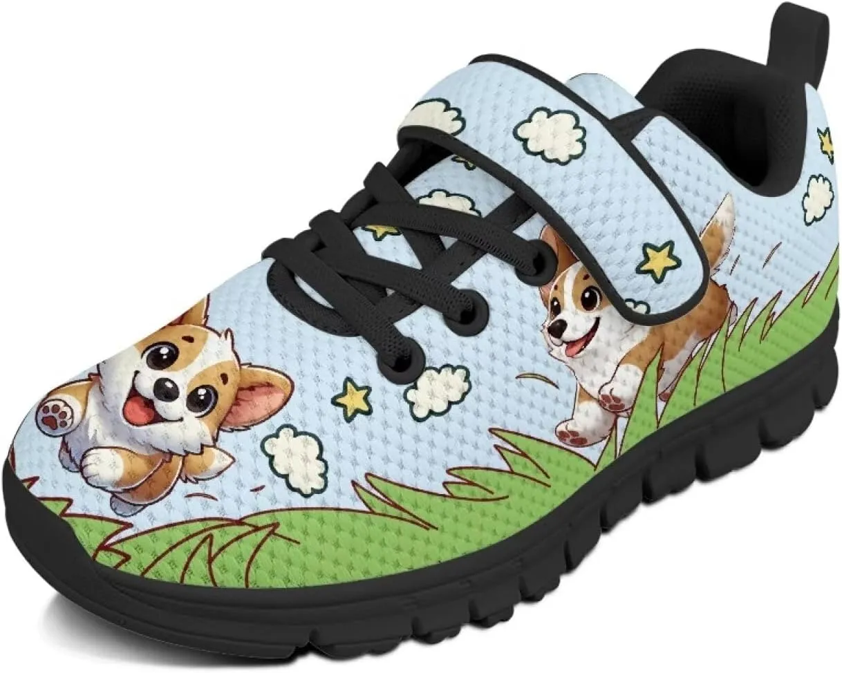 YEXIATODO Little Kids Sneakers Slip On Tennis Shoes Low Top Lace Up Running Shoes Girls Boys School Shoes Size 1-13