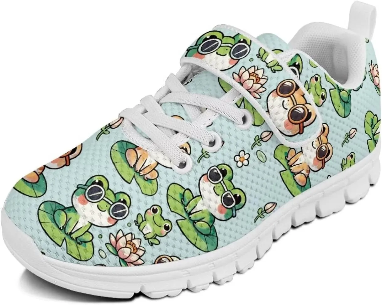 YEXIATODO Little Kids Sneakers Slip On Tennis Shoes Low Top Lace Up Running Shoes Girls Boys School Shoes US Size 1-13