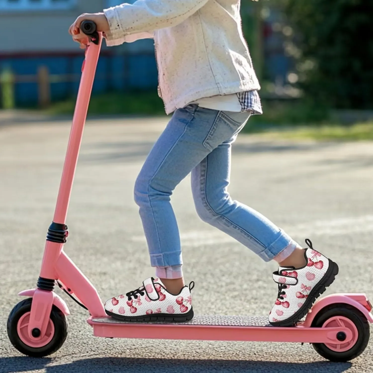 YEXIATODO Sneakers for Girls Boys Toddlers Slip on Shoes Hands Free Shook and Loop chool Shoes Athletic Shoes 1-13